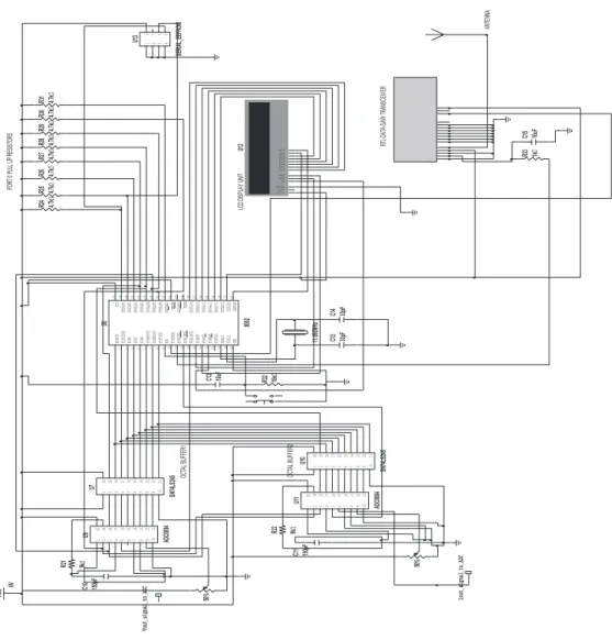 Figure 3. Circuit diagram of the  ADC based energy meter.