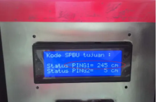 Fig. 10.  The SMS Retrieved When Bottom Loader Trunk is Opened with      Incorrect Password or Password is not Entered at All