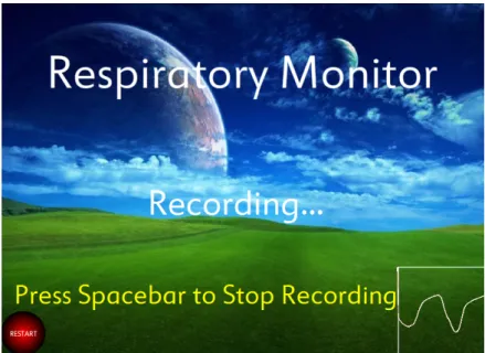 Figure 11: Reference Signal Recording with Real-time graphing.