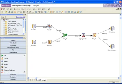 Figure 2.10: IBM InfoSphere DataStage user interface
