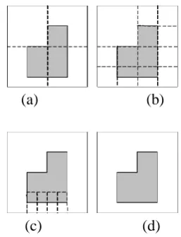 Figure 2.  Split and Merging with Quadtrees 