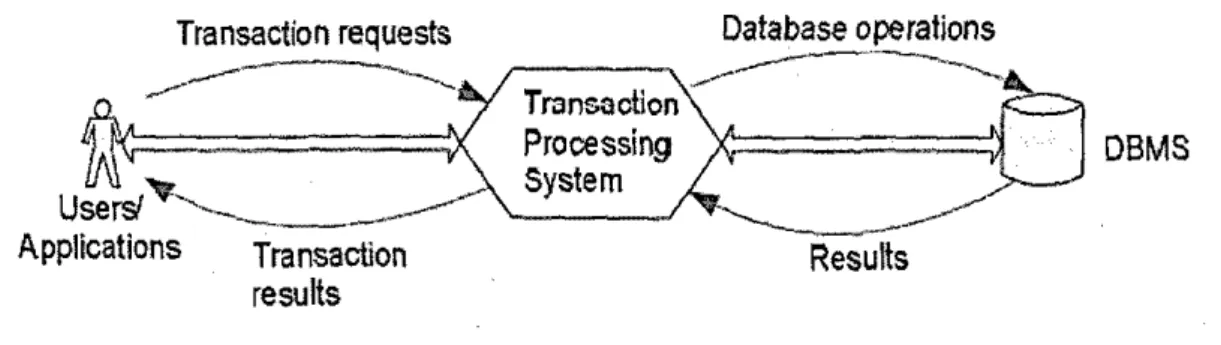 Figure 2.12 presents the roles of the transaction processing system components. 