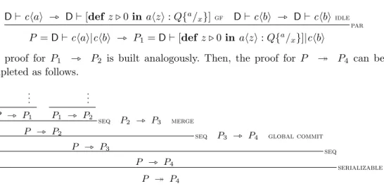 Figure 13. Big-step reductions for the Example 8.