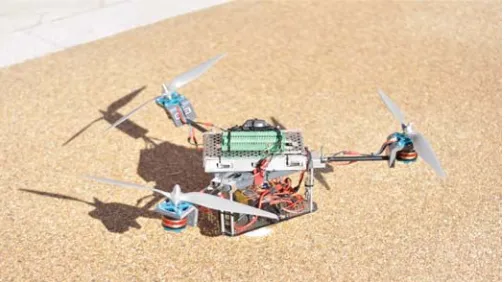 Fig. 2.The tri-rotor UAV system.