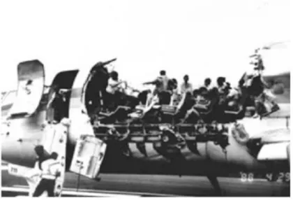 Figure 1.1. Destruction of the canopy due to material fatigue during an Aloha Airlines flight in 1988 (Richard  and Sander 2016)
