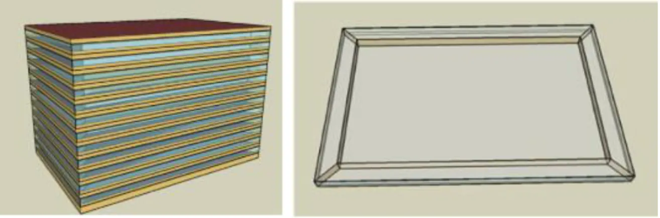 Figure 5: The 3D and plan views of large-size office building 