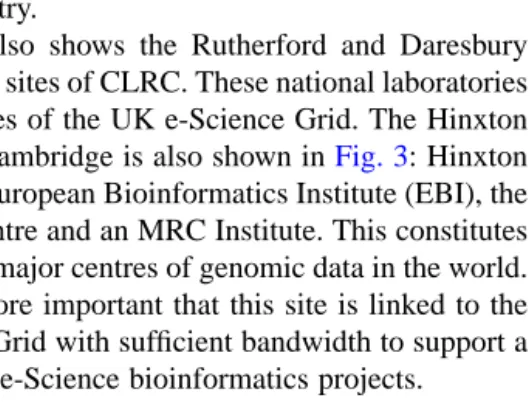Fig. 3. The UK e-Science Grid.