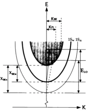 Fig. 3 Filled circles are the measured linewidth Fm for the 70-ACnZnTe/ZnTe quantum well; open circles are the values of the ho-mogeneous linewidth h obtained by numerical deconvolution of theinhomogeneous linewidth F1