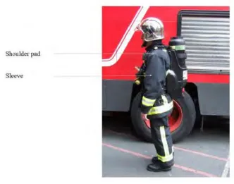 Figure 2.6: Possible Placement of the Antenna on the Suit 