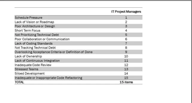 Figure 2.1: Final Ranking for IT Project Manager Panel 
