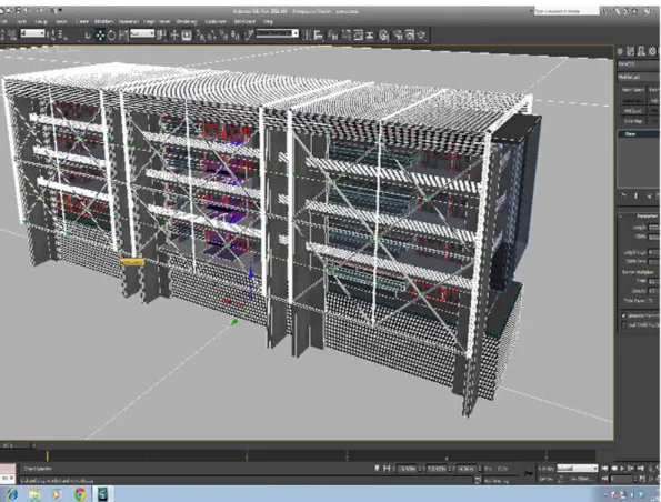 FIGURE 5.6  A normal building in 3d-max interface