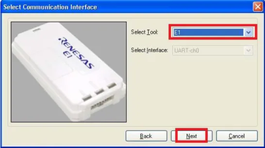 Figure 3-3.  [Select Communication Interface] Dialog Box 
