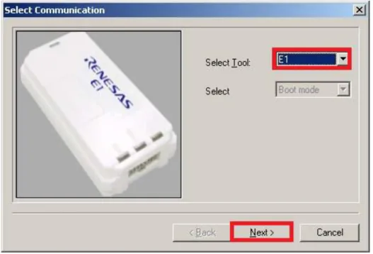 Figure 4-3.  [Select Communication] Dialog Box 