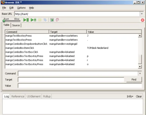 Figure 6.10: Selenium’s TestRunner interface, running a Mango test
