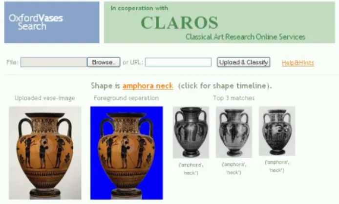 Figure 4. Matches to the uploaded image in the Beazley archive. The  matches are ordered (ranked) in reading order