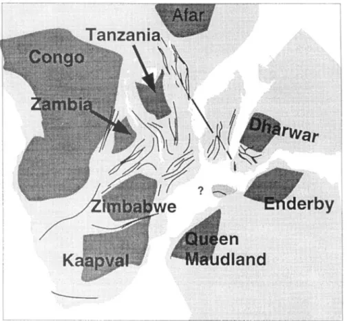 Fig.  2.  Earthquake  distribution  with  depth  in  central  Madagascar  (from MartelatJ998)