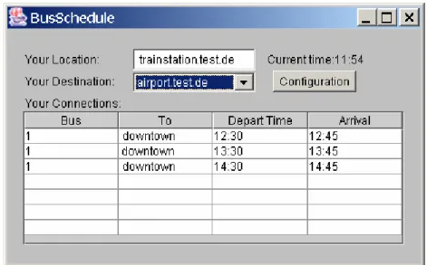 Fig. 6. A sample application 