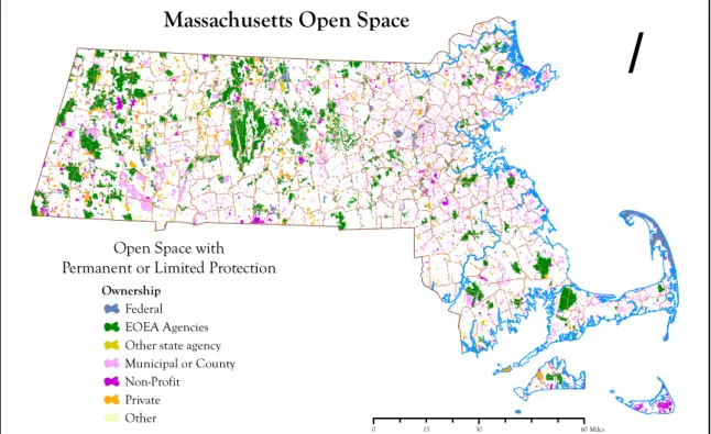 Figure 2.  Massachusetts Open Space Shown by Type of Owner 