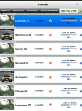 Figure 2: The admins start project screen 