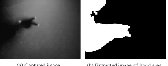 Figure 6. Extraction of hand-area image. 