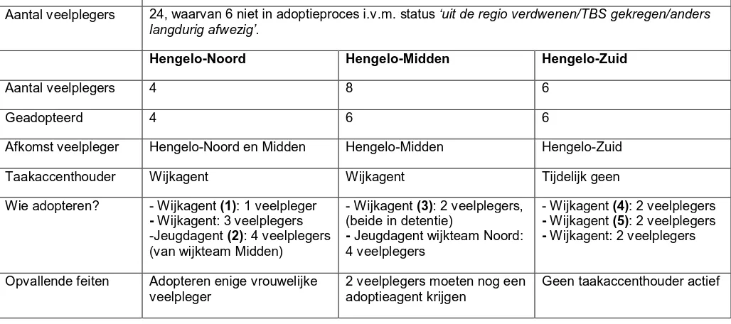 Tabel 4.1 Kerngegevens adoptie juli 2007