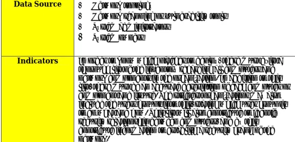 Table 4: Metric 1: Assets List 