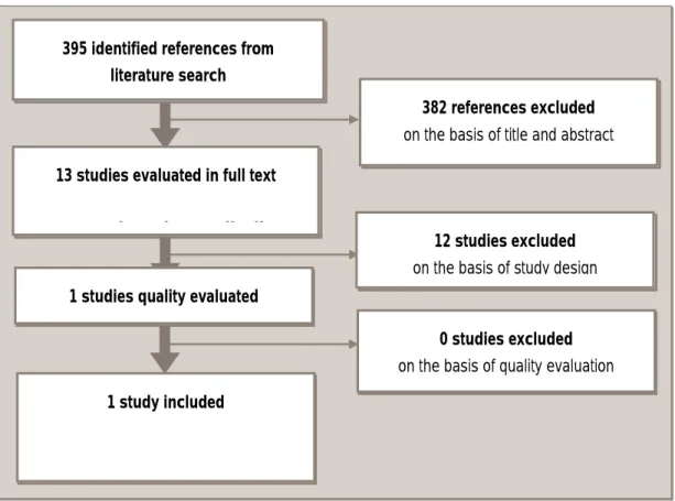 Figure 1 Flowchart of identification of documentation.  