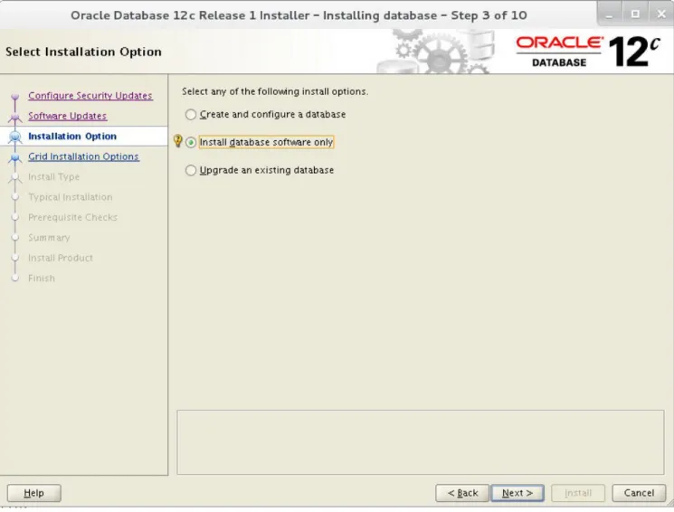 Figure 4.1.2.1: Installation Option Window