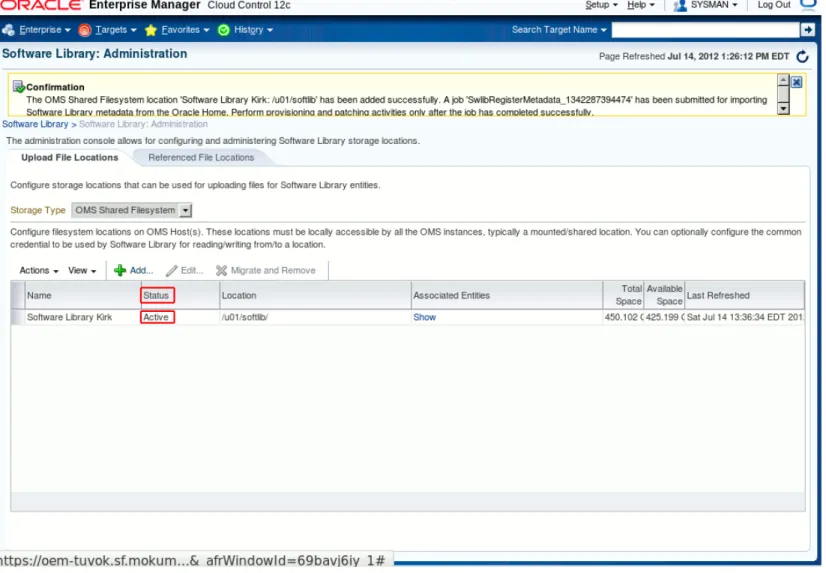 Table 2 shows the Oracle Management Agent installation prerequisites.