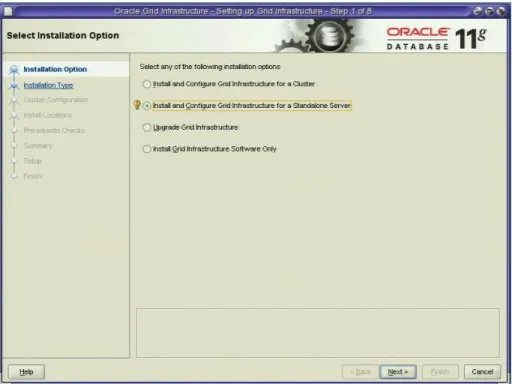 Figure 3. Installing and configuring Grid Infrastructure. 