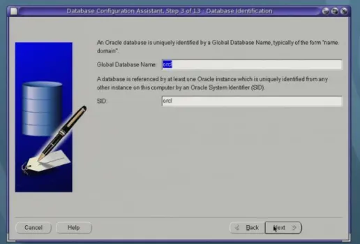 Figure 5. Naming the database. 