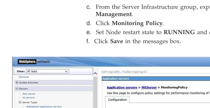 Figure 12. Enable automatic startup of the application server when the node agent is started