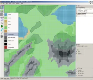 FIGURE 4: A rough terrain layout for the example  scenario. 