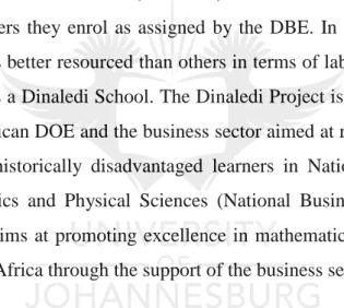Figure 3.1 shows one of the informal settlements where some of the learners in the study  live