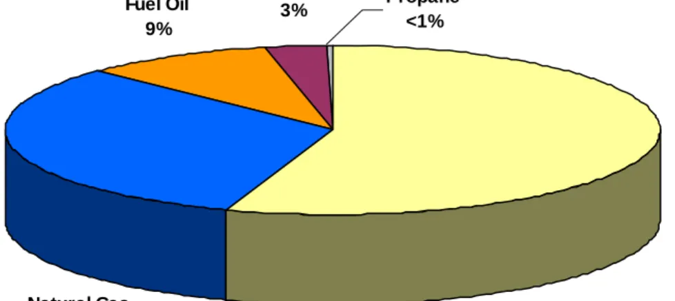 Figure 2 – GHG emissions by source across Endicott College 
