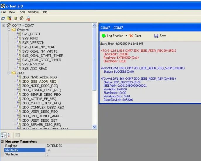 Figure 2. ZDO_IEEE_ADDR_REQ to short address 0x0000 (Coordinator) 