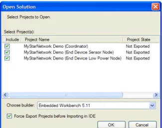 Figure B-6. Open Solution Dialog for MyStarNetwork Demonstration Solution