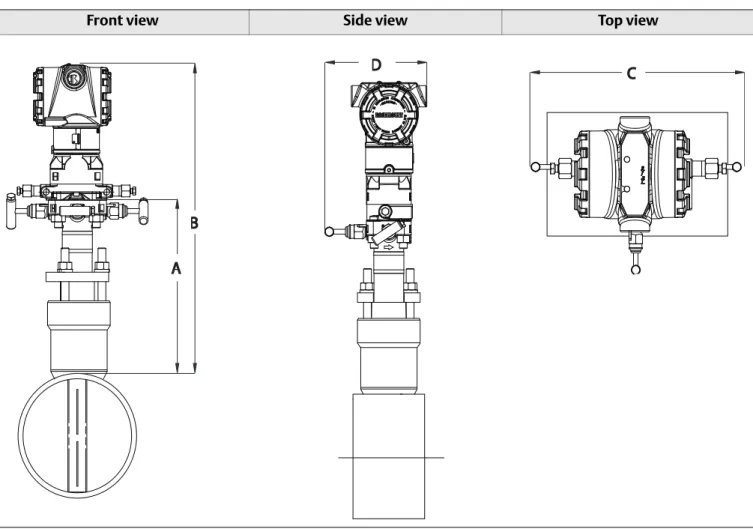Figure 13. Rosemount 3051CFA Pak-Lok Annubar Flowmeter (1)
