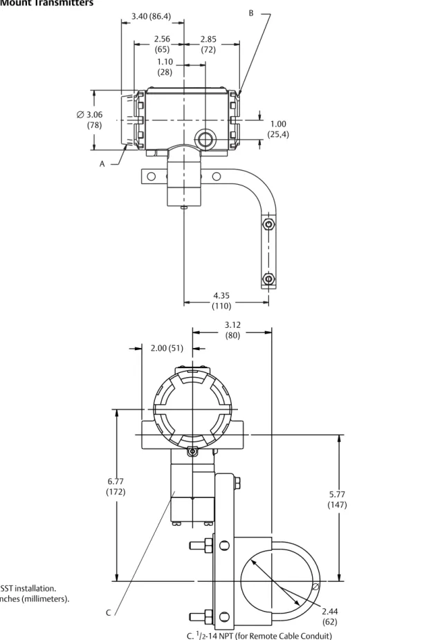 Figure 8. Remote Mount Transmitters
