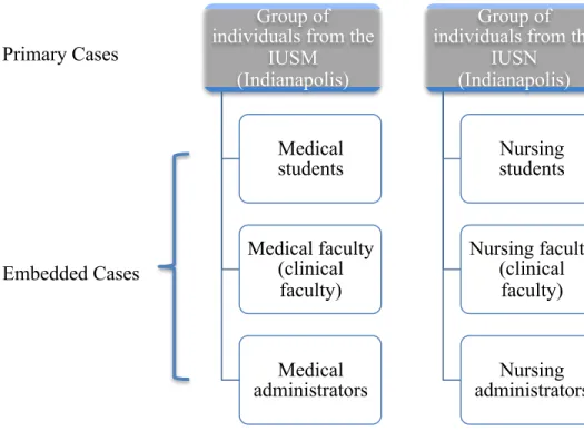 Figure 2. Primary and embedded cases. 
