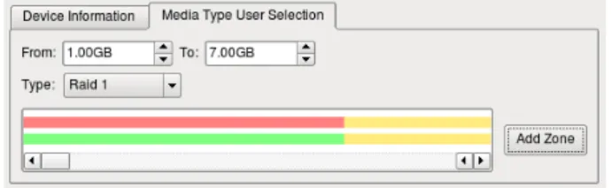 Figure 2: The GUI for selecting device types within logical address ranges.