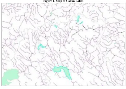Figure 1. Map of Cavan Lakes 