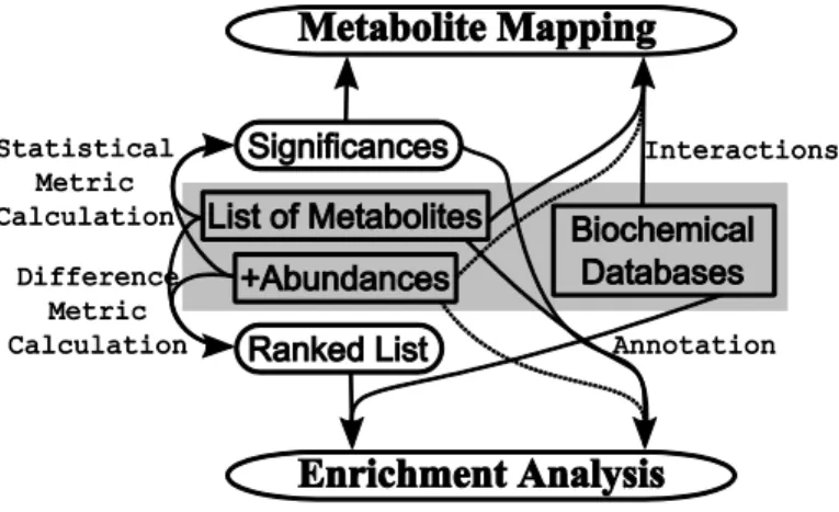 Figure  1.  Flow  chart  showing  possibilities  of  metabolomics  secondary  analysis