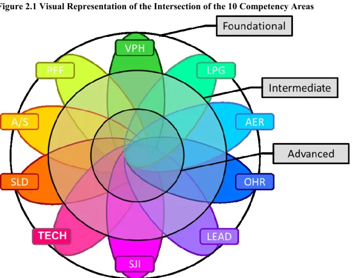 Figure 2.1 Visual Representation of the Intersection of the 10 Competency Areas 