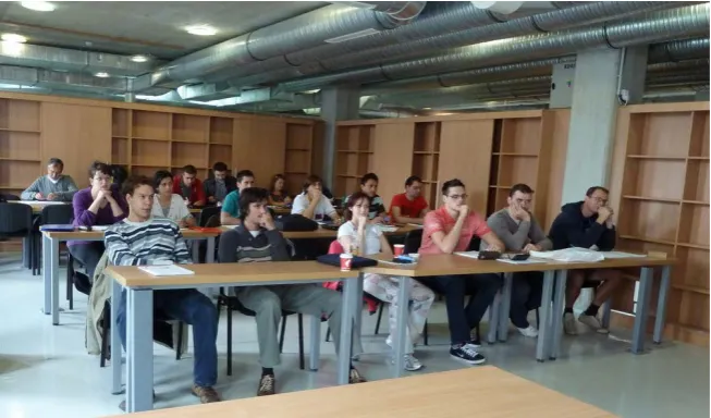 Fig. 1 Lectures of the IP Erasmus course 