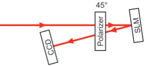 Figure 3.7: Intensity plot of measured (left) and calculated (right) near ﬁeld diffraction pattern for a phasemask with one horizontal bar of varying phase delay
