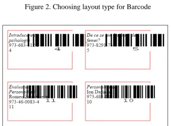 Figure 3. Barcode for printing 