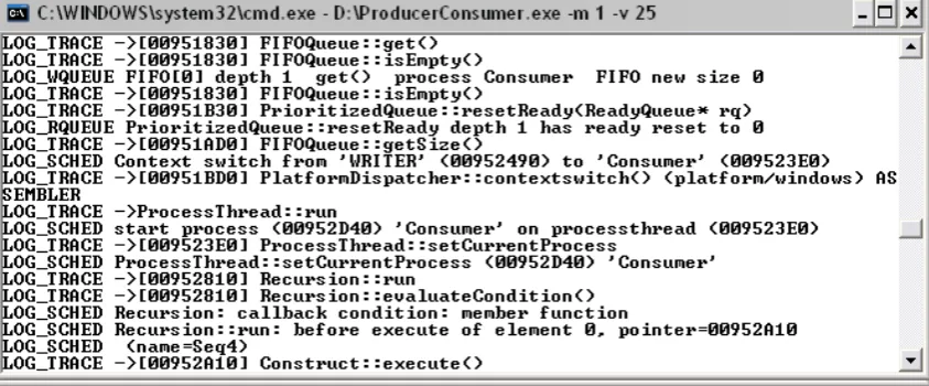 Figure 2.5: The user interface of gCSP, displayed in hybrid view