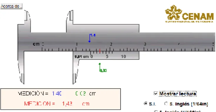 Fig. 1.  Vernier applet 
