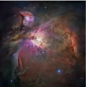 Figure c.1  Hydrogen in interstellar space in the form of  gas clouds.